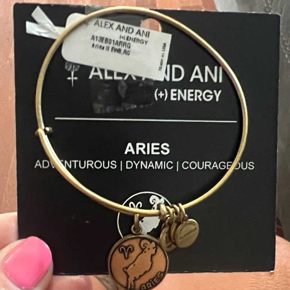 Alex and Ani Gold Aries Bracelet